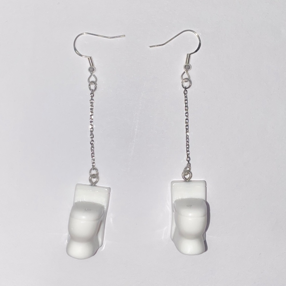 Toilet Drop Earrings